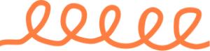 Orange Spiral Decoration Image